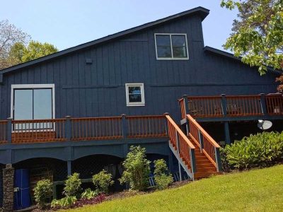 Leveled Deck Siding Installation